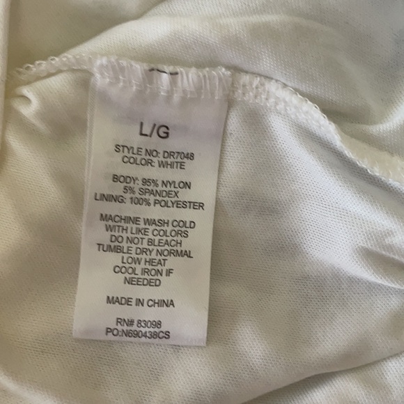 Short Lacey White Dress - Picture 6 of 6